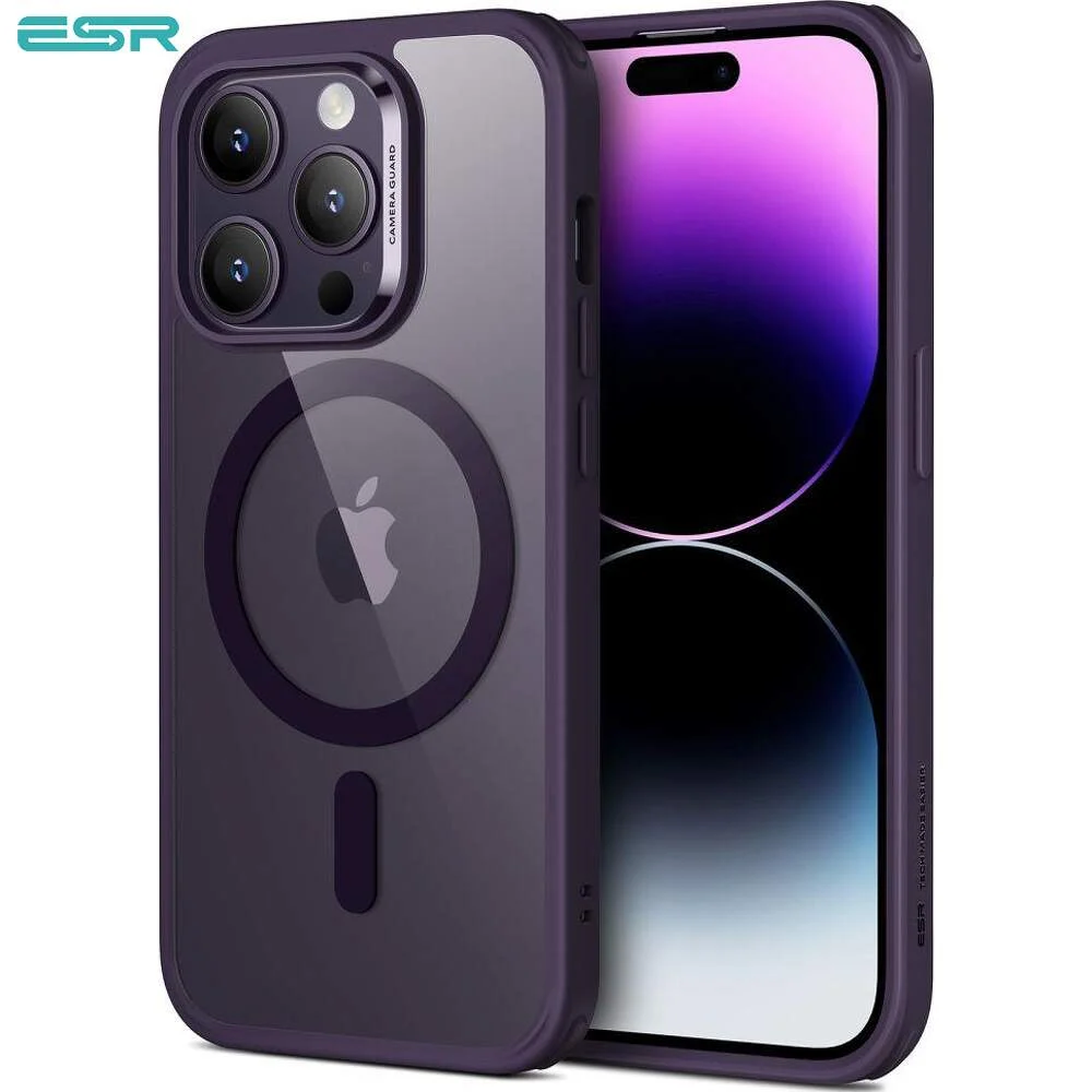 Husa iPhone 14 Pro Max - ESR CH HaloLock MagSafe Clear / Purple