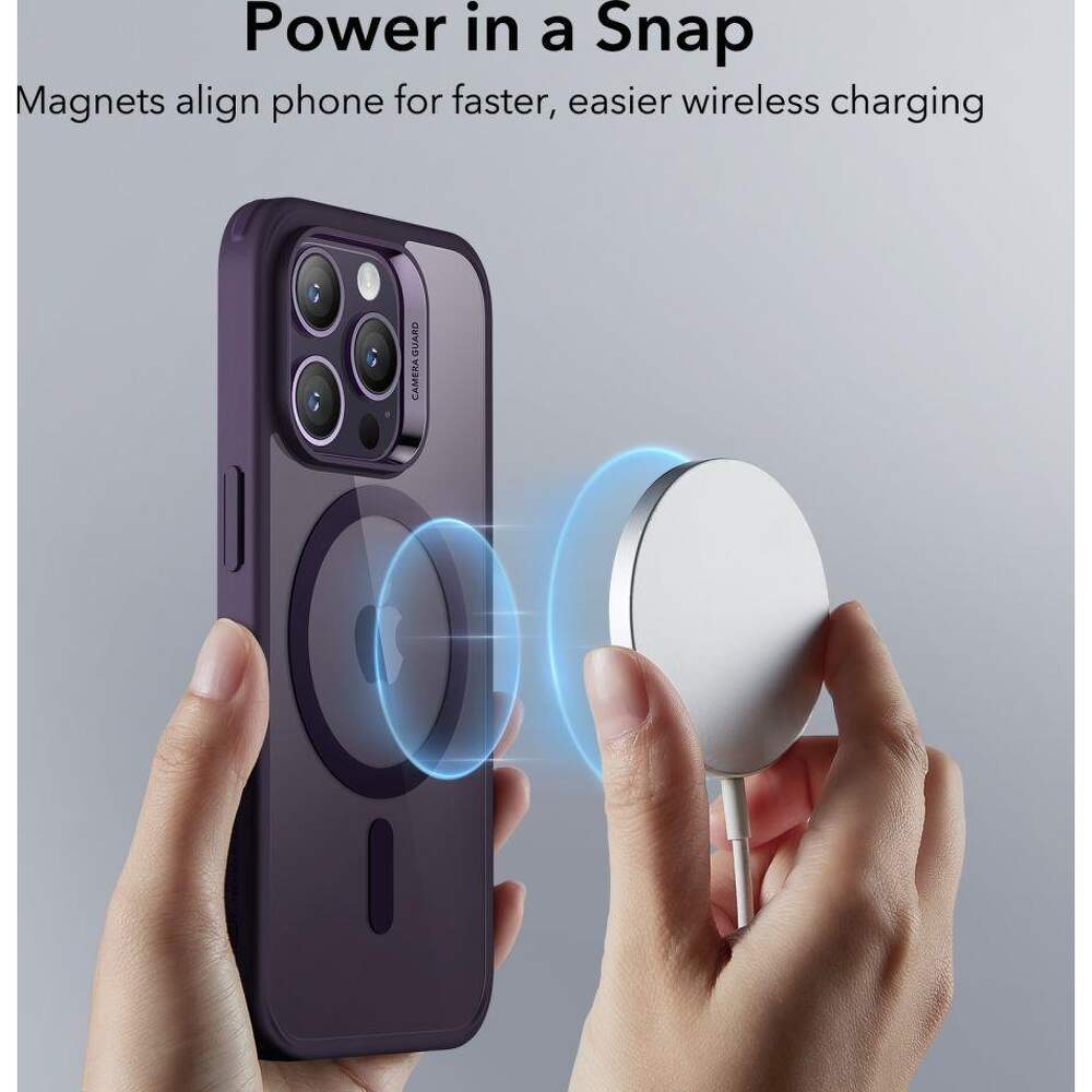 Husa iPhone 14 Pro Max - ESR CH HaloLock MagSafe Clear / Purple - Image 2