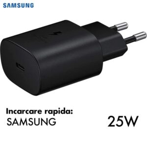Incarcator priza original Samsung - Super Fast Charge 25W Port USB Type-C Negru